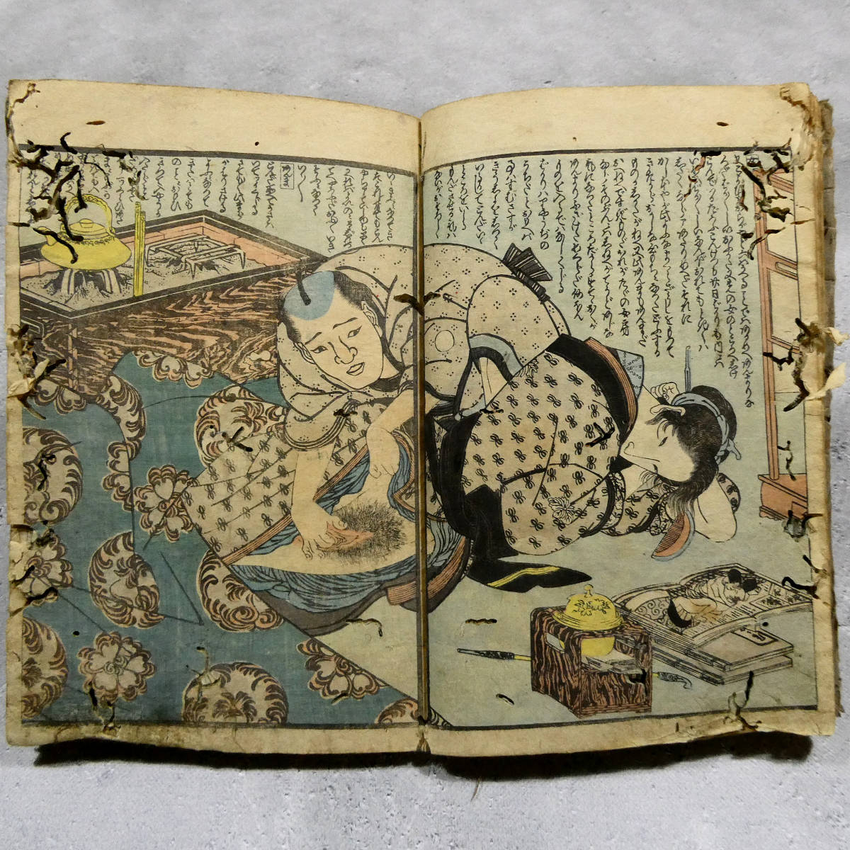 歌川国貞 春画◇江戸時代 木版艶本 和本◇色摺り春画15面「絵本 歌川国貞 春画◇江戸時代 木版艶本 和本◇色摺り春画15面「絵本