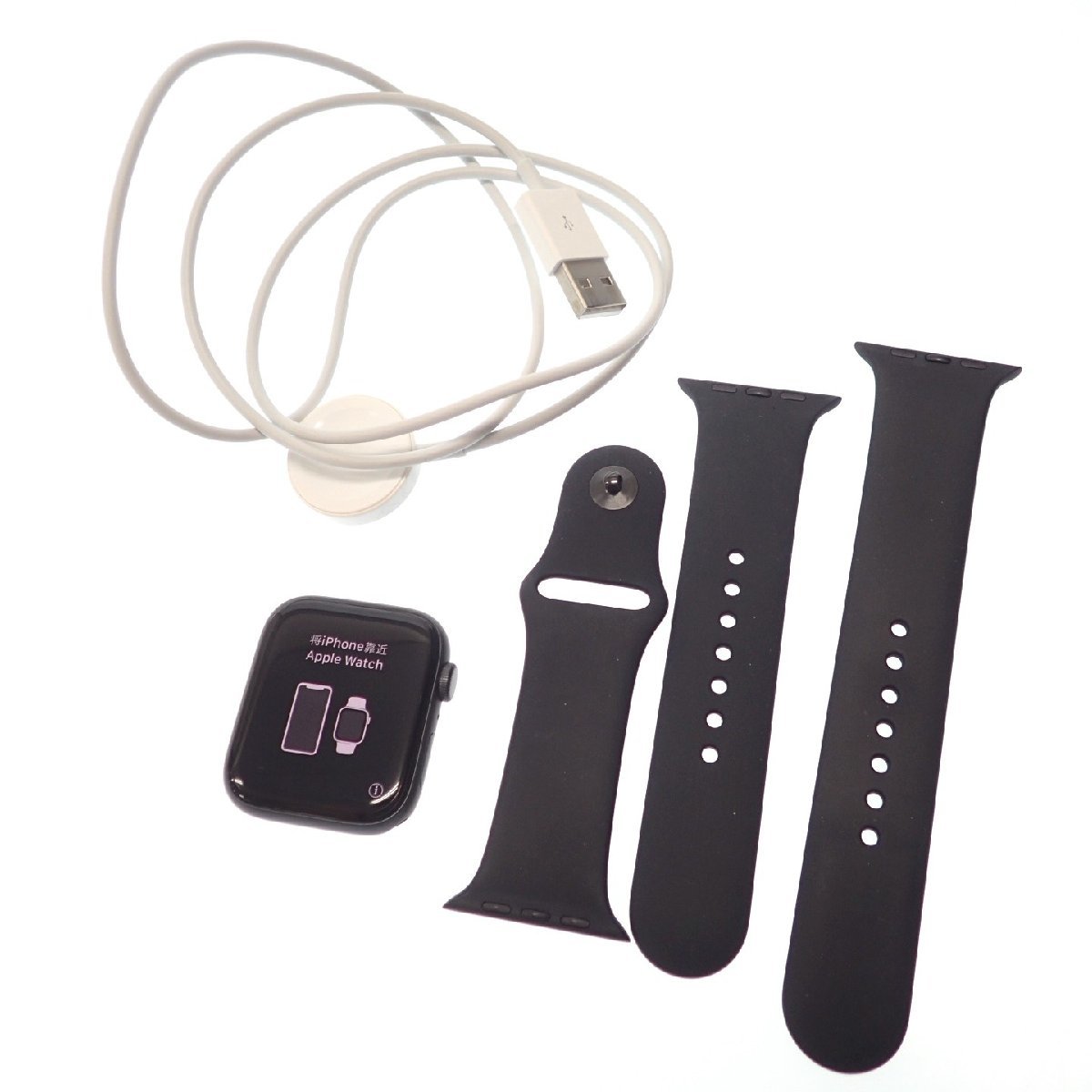 中古◆アップルウォッチ 時計 アクティベーションロック未解除 44MM SE 黒系 Apple Watch【AFI10】