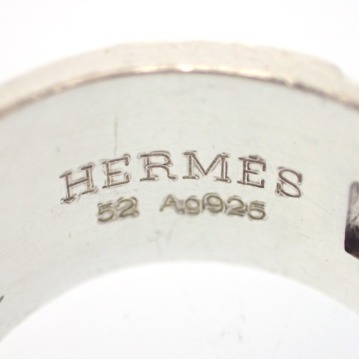 中古◆エルメス 指輪 リング ヘラクレス SV925 シルバー サイズ52 箱付き HERMES【LA】_画像4