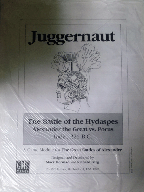 GMT/JUGGERNAUT/THE BATTLE OF THE HYDASPES/THE GREAT BATTLES OF ALEXANDER MODULE/新品駒未切断/日本語訳なし