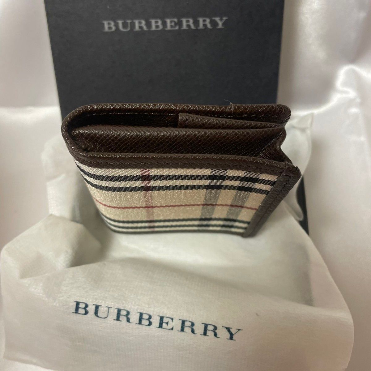 【未使用品保管】BURBERRY バーバリー コインケース ノバチェック