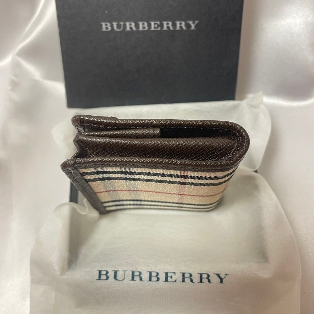 【未使用品保管】BURBERRY バーバリー コインケース ノバチェック