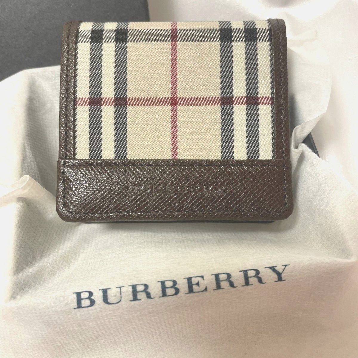 【未使用品保管】BURBERRY バーバリー コインケース ノバチェック