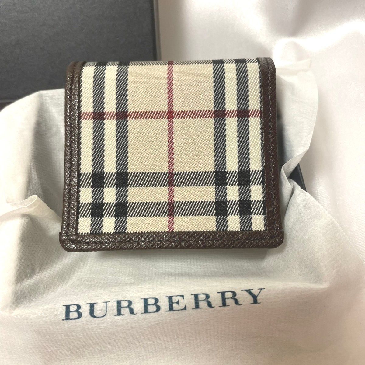 未使用品保管】BURBERRY バーバリー コインケース ノバチェック