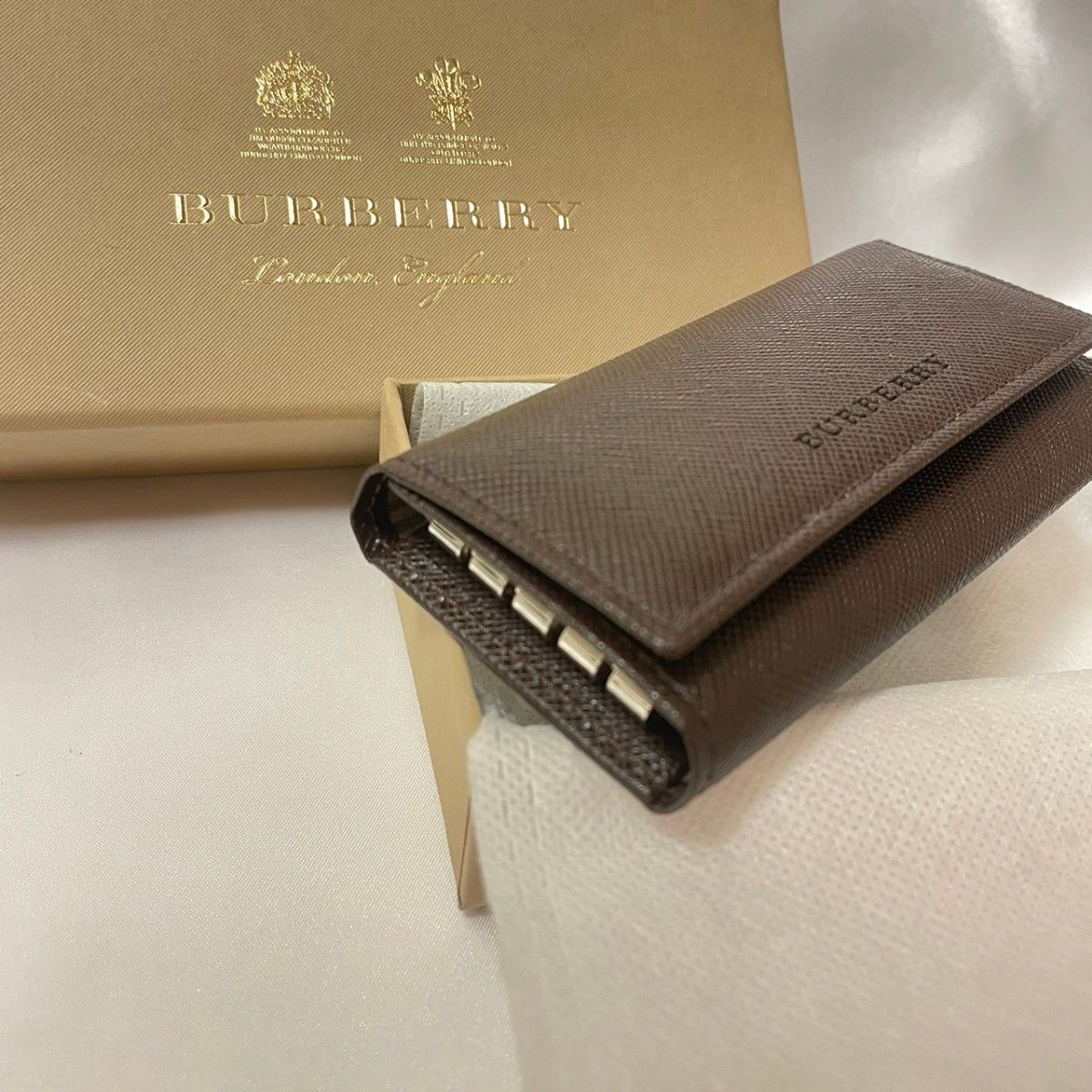 【未使用保管品】BURBERRY バーバリー キーケース 箱付 値下げ不可