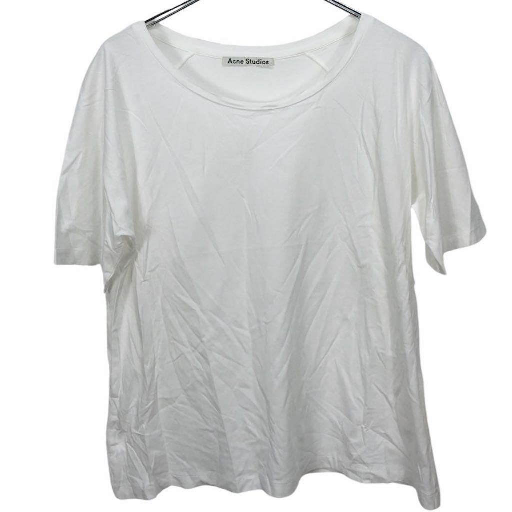 美品　ACNE STUDIOS アクネ　レディース　ホワイト　半袖　Tシャツ トップス　S表記_画像1