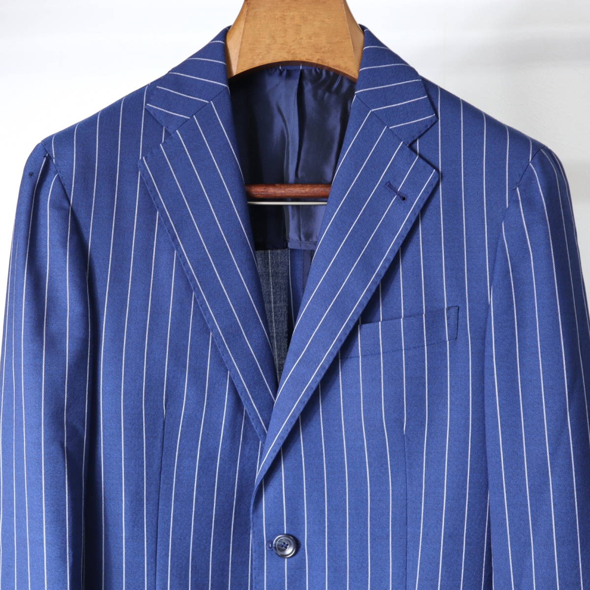 3-DF006 Tagliatore TAGLIATORE костюм выставить голубой полоса 44 мужской 