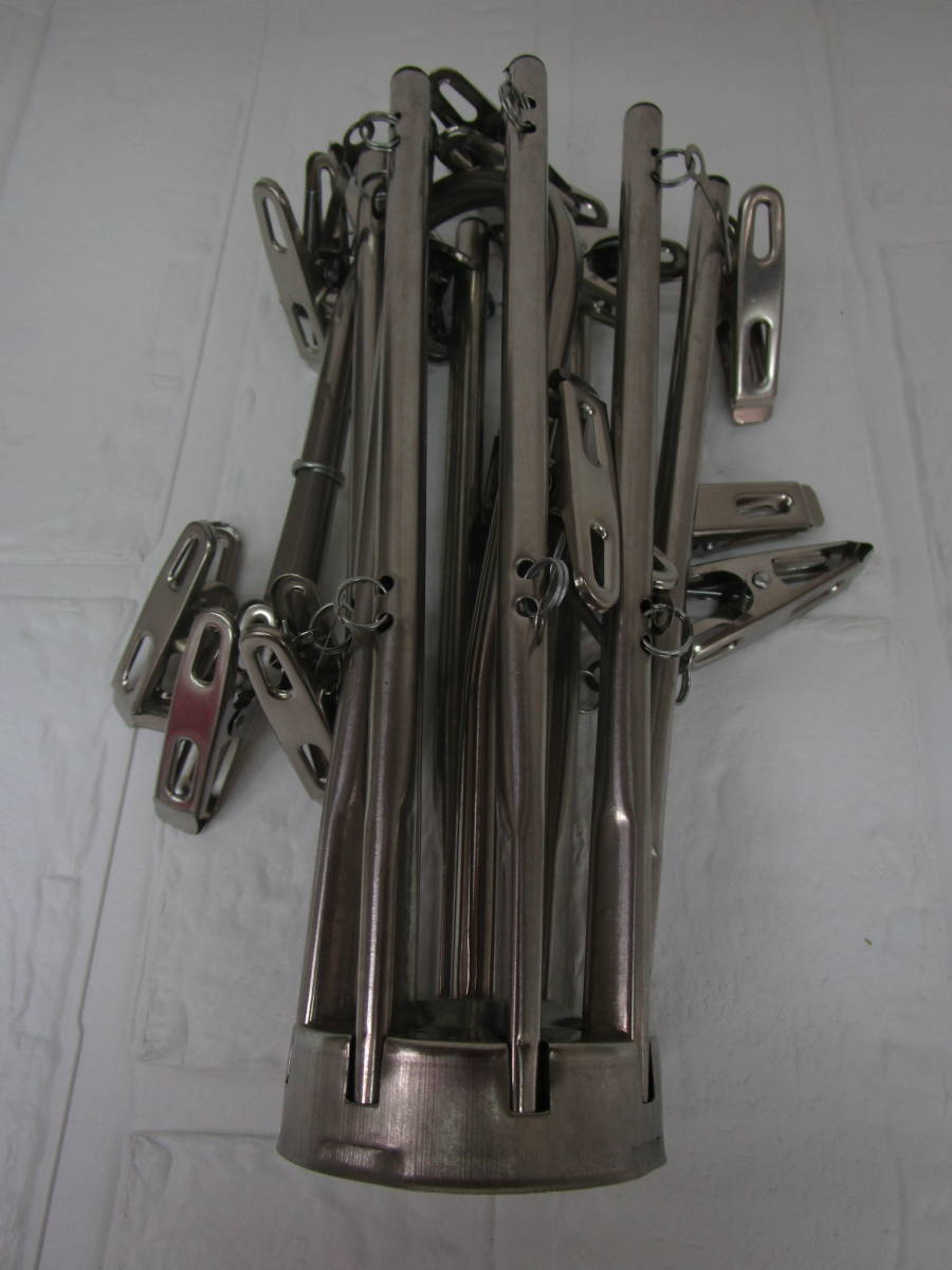 Y.23.G.3 SY * goods with special circumstances stainless steel parasol hanger half diameter 19.5. unused storage goods *