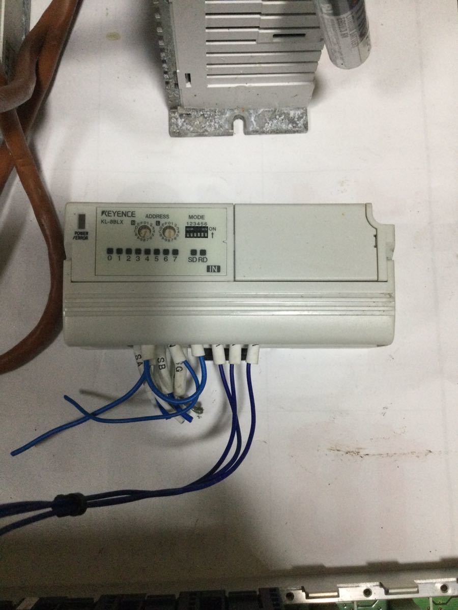 MITSUBISHI MELSEC Q64P/Q02HCPU/QJ61BT11N/QX40 4つ/QY40P 4つ/IAI SCON-C-150A-CC-0-2/IAI SCON-C-30DA-CC-0-2/KEYENCE KL-8BLX(6セット)_画像9