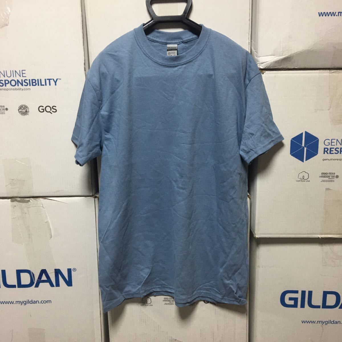 GILDAN ストーンブルー 2XLサイズ グレーブルー 灰青色 半袖無地Tシャツ ポケット無し 6.0oz ギルダン_画像1