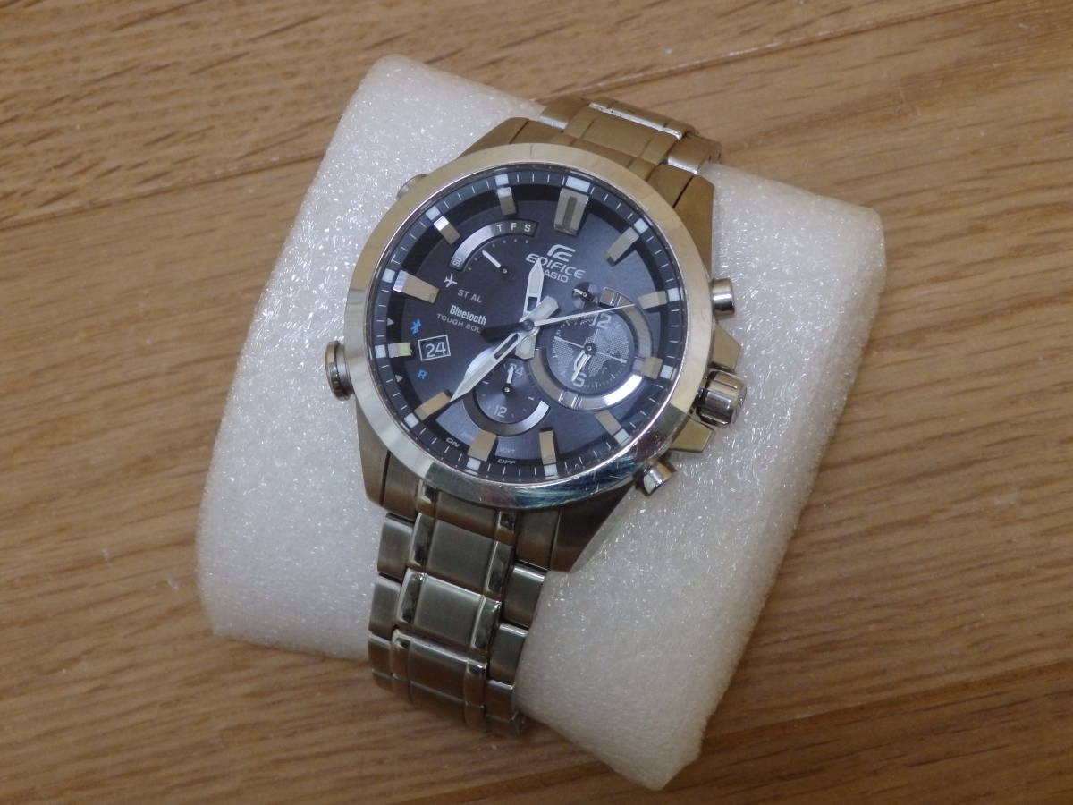 ◆CASIO EDIFICE EQB-510 腕時計 可動品ジャンクにて◆送料込◆