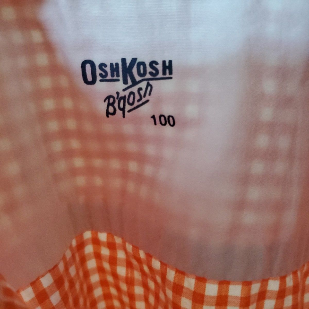 OSHKOSH オシュコシュ  半袖シャツ チェック柄 チェックシャツ ギンガムチェック 半袖 ボタンダウンシャツ ブラウス