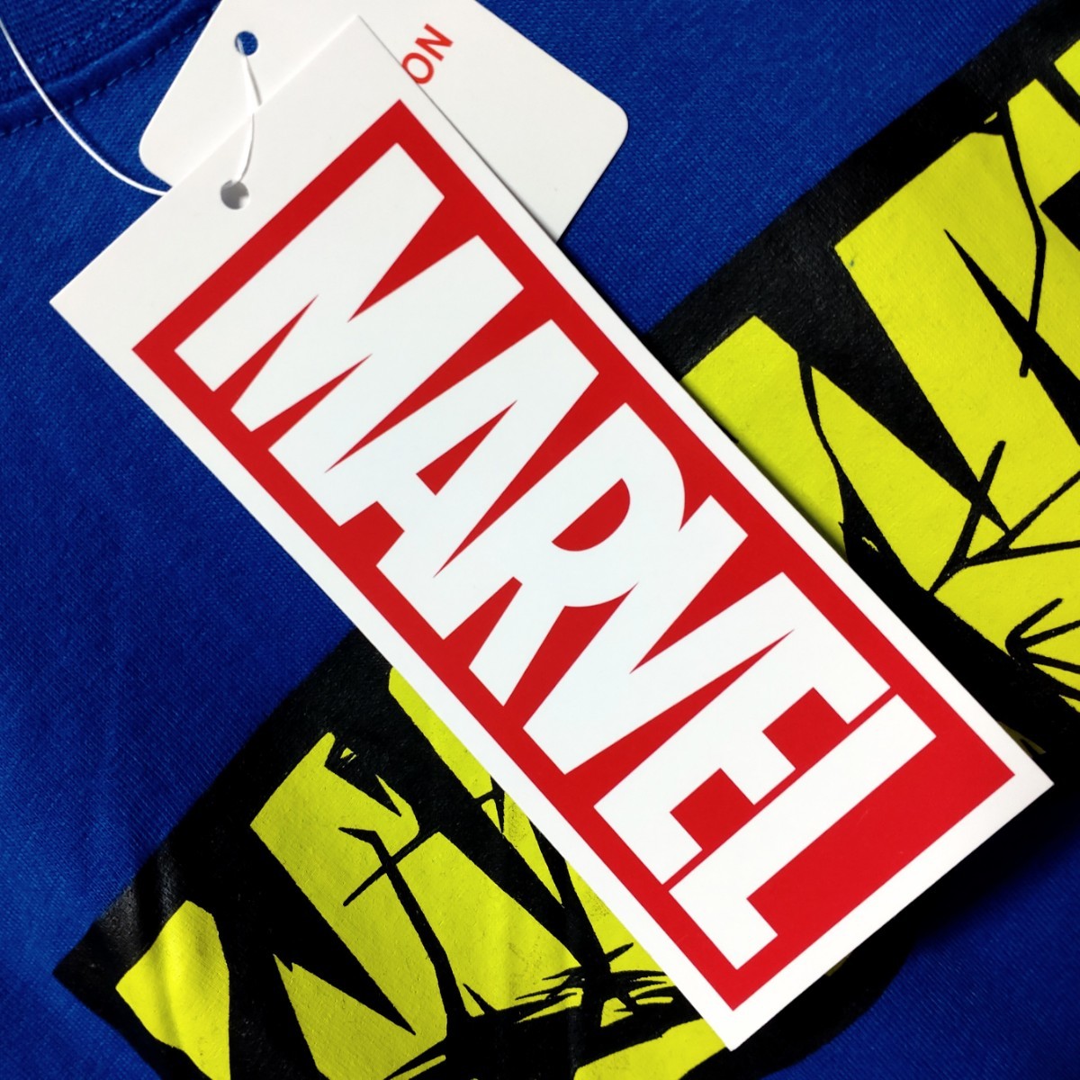 特価/未使用【サイズ=L】MARVEL/マーベル/メンズ/半袖/Tシャツ/胸囲=96~104cm/royal.blue_画像4