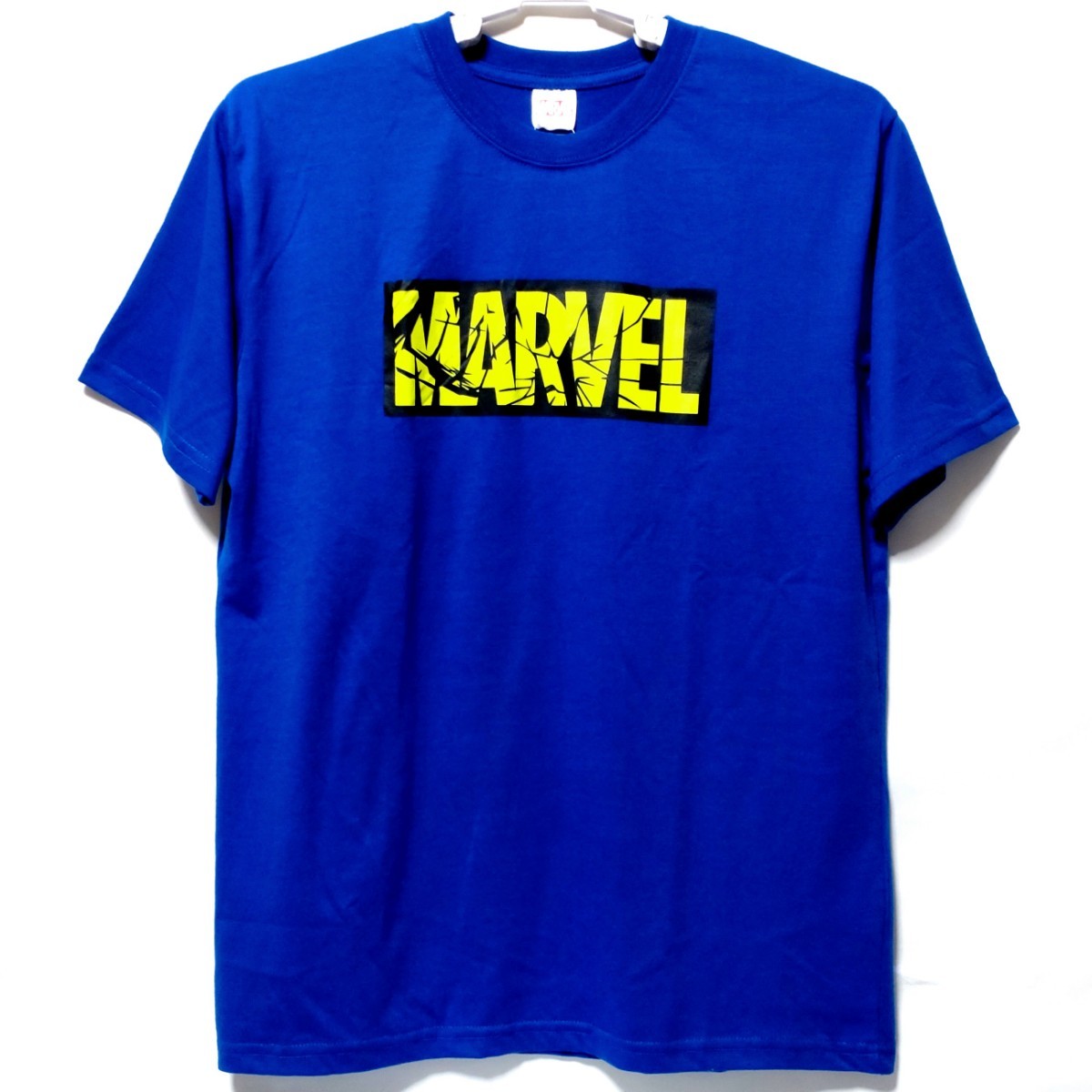 特価/未使用【サイズ=L】MARVEL/マーベル/メンズ/半袖/Tシャツ/胸囲=96~104cm/royal.blue_画像1