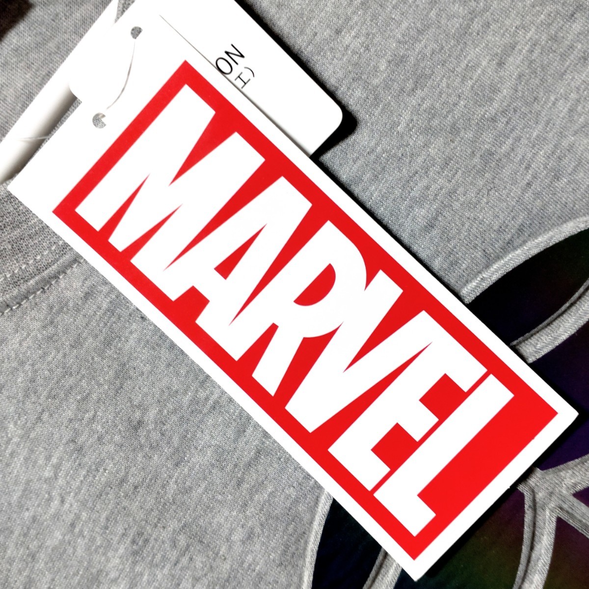 特価/未使用【サイズ=L】MARVEL/SPIDERMAN/マーベル/スパイダーマン/メンズ/半袖/Tシャツ/胸囲=96~104cm/杢gray_画像4