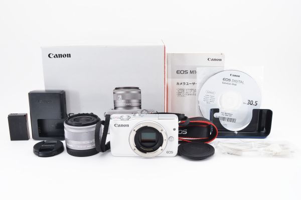 返品?交換対象商品】 #b535☆美品☆ Canon キャノン EOS M10 15-45mm
