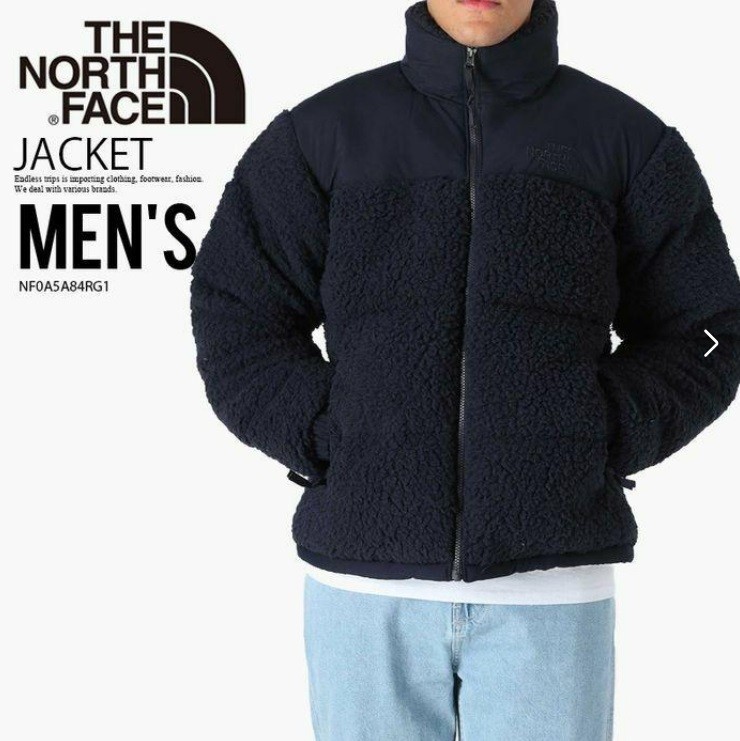 新品正規Mサイズ THE NORTH FACE M SHERPA NUPTSE JKT NAVY ノースフェイス シェルパ ヌプシ ジャケット ボア ダウンジャケット