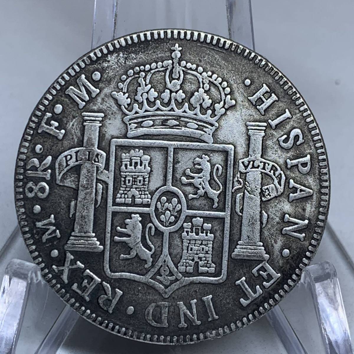WX802流浪幣 スペイン カルロス3世 外国硬貨 貿易銀 海外古銭 コレクションコイン 貨幣 重さ約22g_画像4