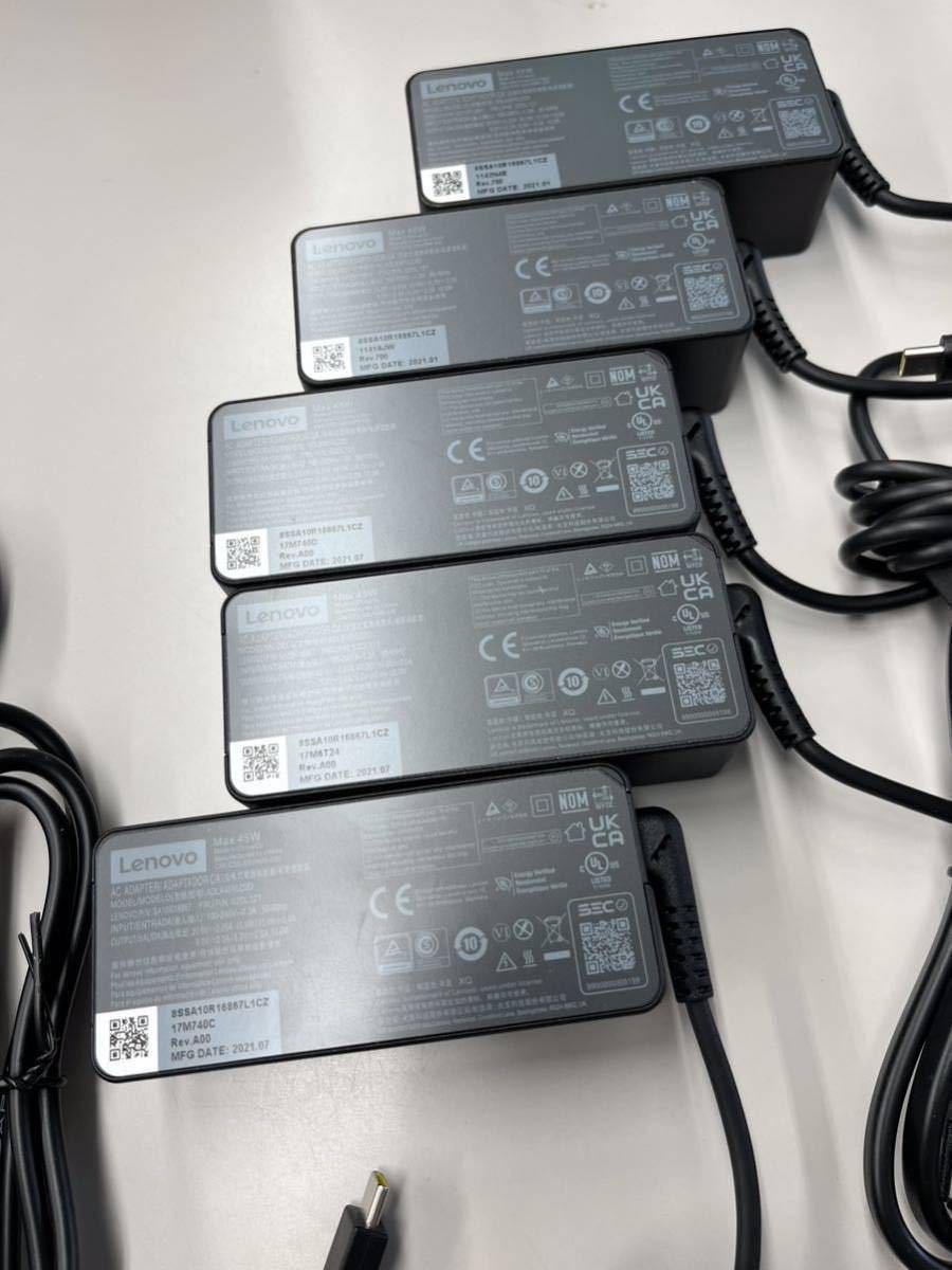 Lenovo ThinkPad USB type-C ACアダプター(5個セット)0718(IBM