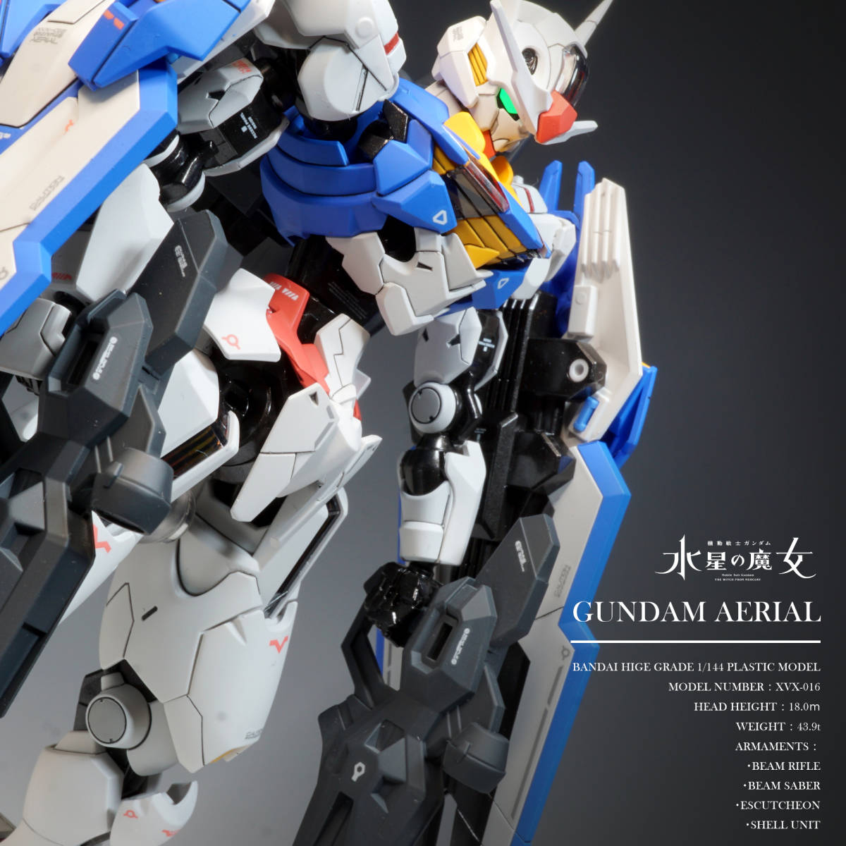 2機体／HG ガンダムエアリアル／HG ダリルバルデ□送料無料□塗装済