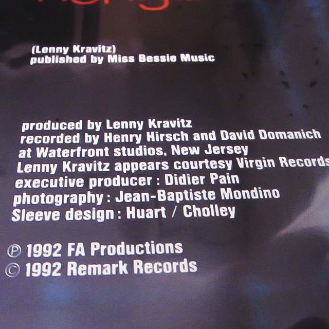 【新品】廃盤 12' レコード ★1992年 EUオリジナル盤 Vanessa Paradis ヴァネッサ パラディ Be My Baby Lenny Kravitz レニー クラヴィッツ
