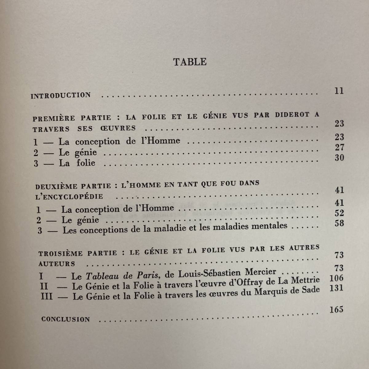 【仏語洋書】LE GENIE ET LA FOLIE AU DIX-HUITIEME SIECLE / Nedd Willard（著）_画像3