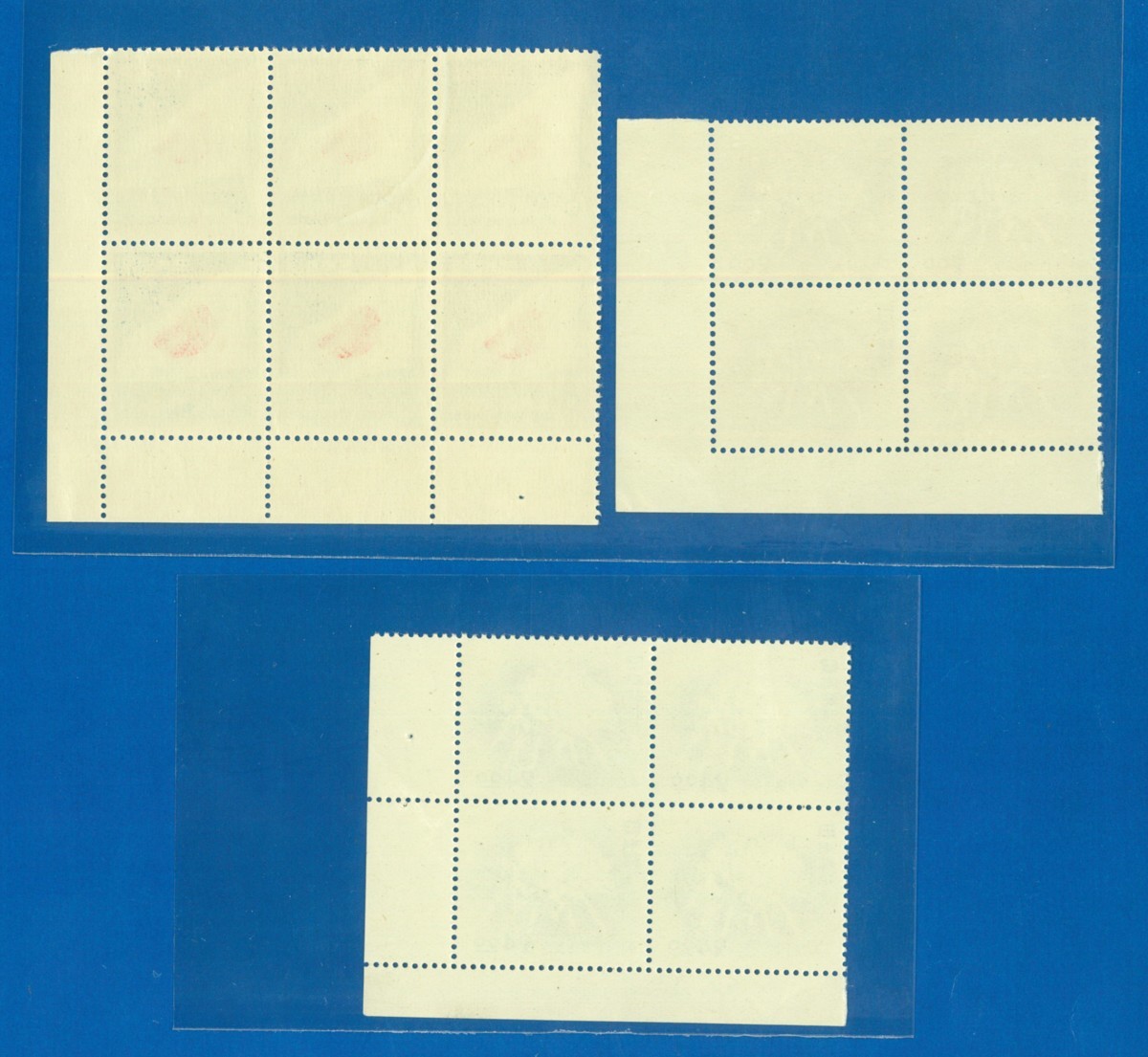 1、2回使用のみ美品 1857 記念切手 平和条約 ３種完 銘版付 田型と６枚ブロック 〒1 アンティーク、コレクション 切手、はがき 日本 