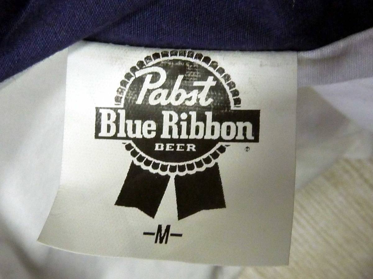 【y4959-A】送料270円～◆Pabst Blue Ribbon　パブストブルーリボン/半袖シャツ（M）◆検索ビールBEERテンダーロイン好きに_画像6