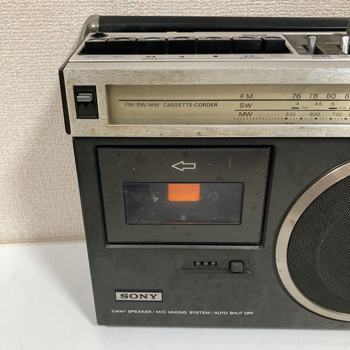 昭和レトロ ラジカセ CF-1980 II SONY ソニー 銘機 希少|ラジオ 昭和レトロ ラジカセ CF-1980 II SONY ソニー 銘機 希少|ラジオ