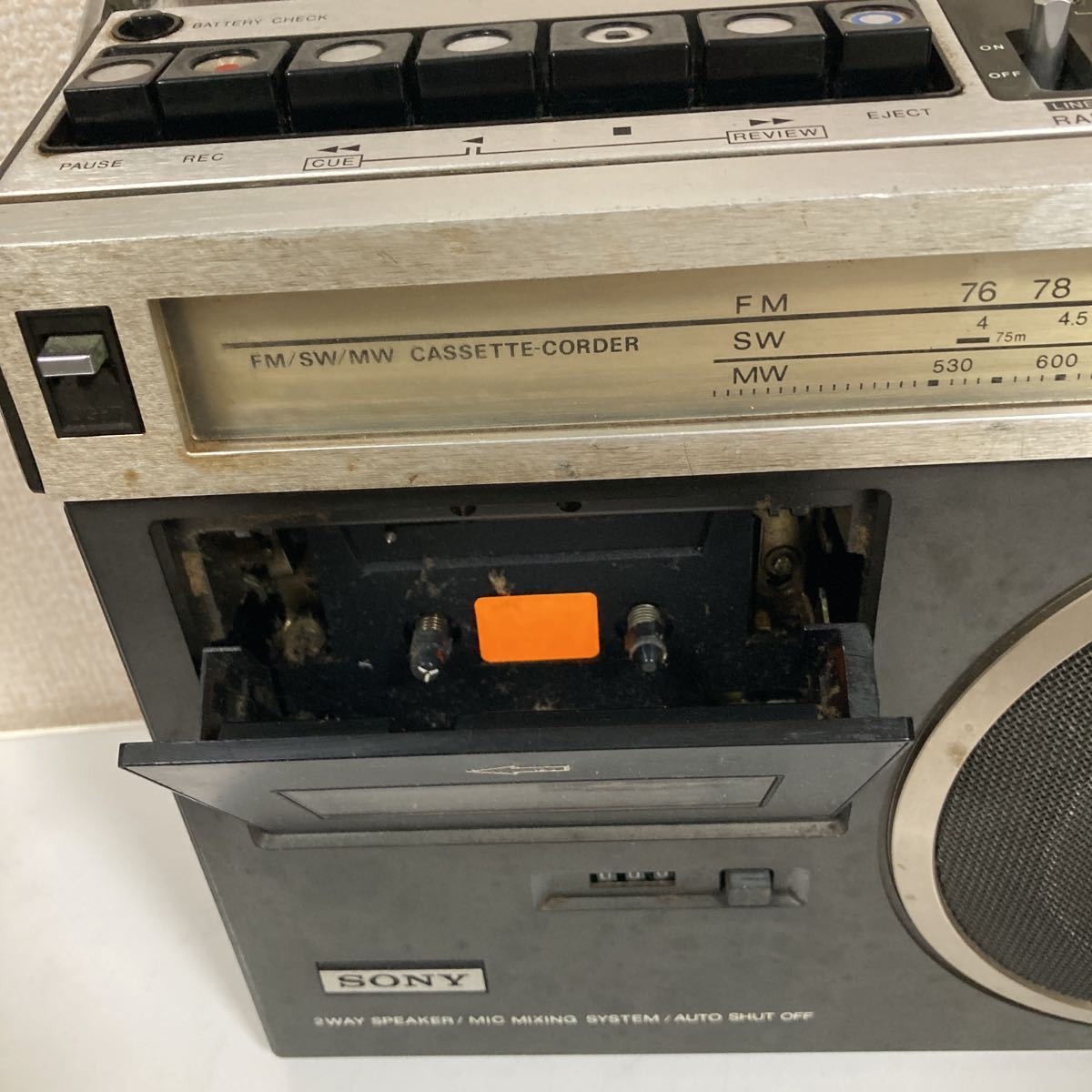 通電確認・現状品】SONY ソニー CF-1980 II ラジカセ 中古 通電確認・現状品】SONY ソニー CF-1980 II ラジカセ 中古