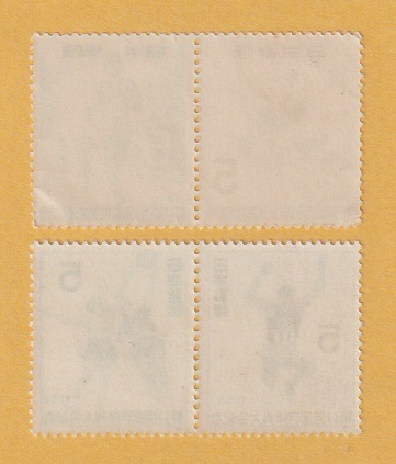○【記念切手】第10・11回国体《5円》（ペアー） 1955・56年　　未使用_画像2