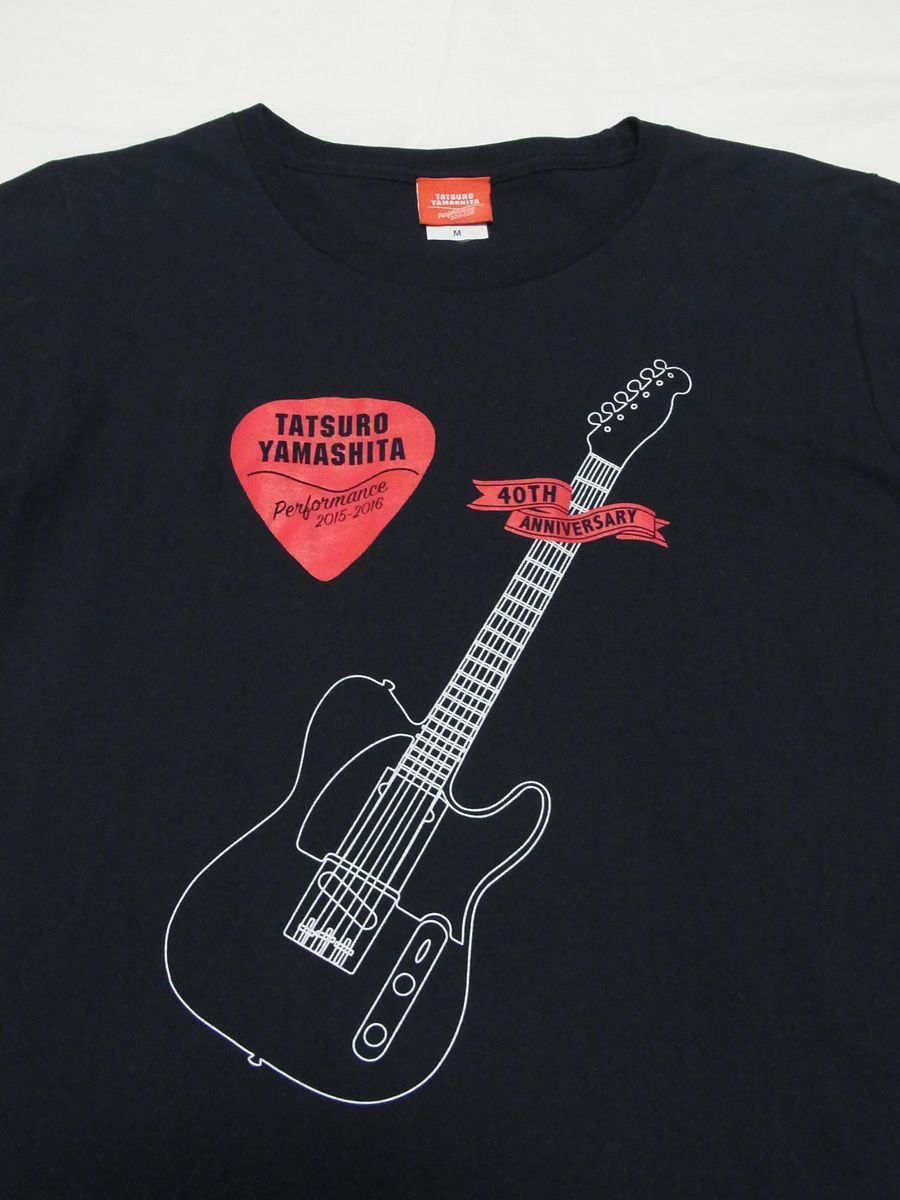 ★美品・未着用★ 山下達郎 40TH ANNIVERSARY PERFORMANCE 2015-2016 ツアー Tシャツ sizeM 紺 ★古着 テレキャスター オフィシャル グッズ_画像2