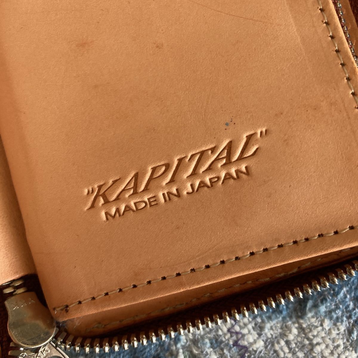 KAPITAL キャピタル BORO 刺し子 レザー ウォレット 財布 の商品 KAPITAL キャピタル BORO 刺し子 レザー ウォレット 財布 の商品