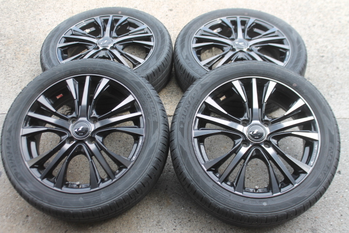 限定カラー BKMC/BK Weds レオニスUC 4.5J-15+45 4H100 ダンロップ