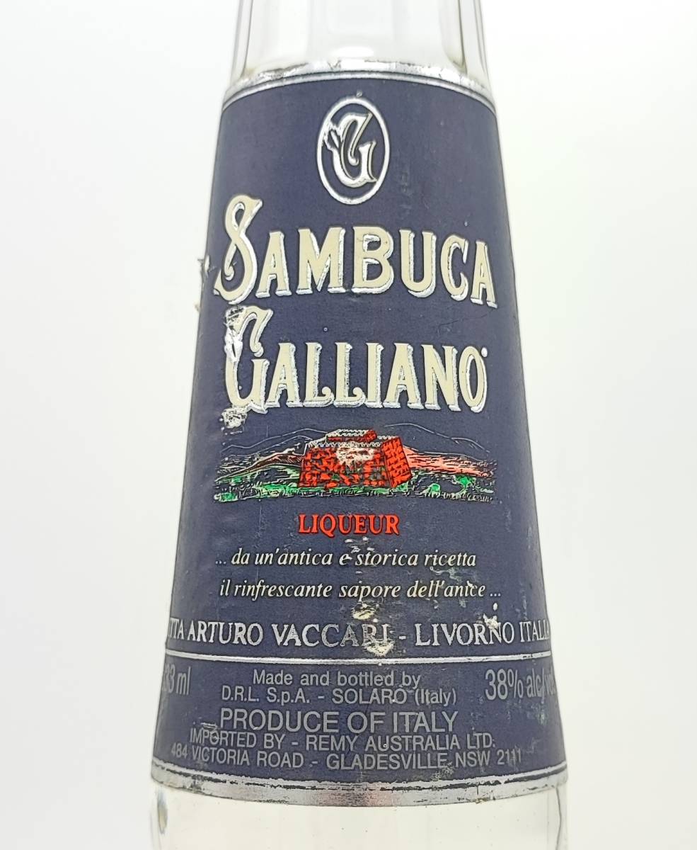 SAMBUCA GALLIANO LIQUEUR Ditta Arturo Vaccari of Livorno ITALY　38度　333ml【サンブーカ ガリアーノ】 _画像7