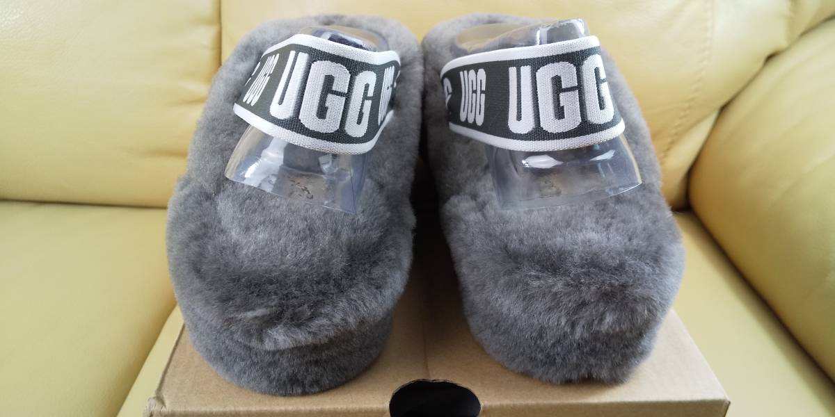 * UGG UGG новый товар FAB YEAR женский овчина сандалии кожа ягненка 24cm USA7 UK5 EU38 часть магазин обувь салон обувь *