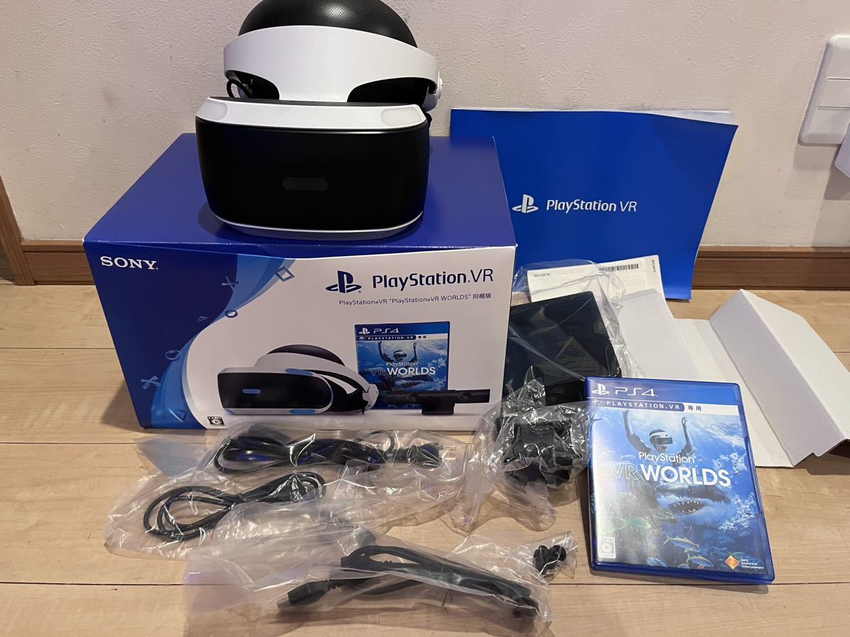 概ね美品 動作良好 完品 SONY ソニー Play Station VR WORLDS カメラ同