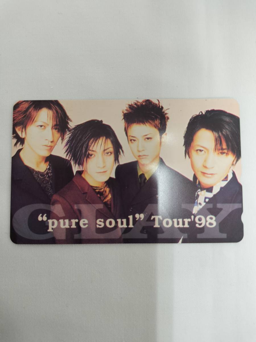 [ не использовался ] телефонная карточка GLAY pure soul Tour 98 телефонная карточка 50 частотность текущее состояние товар 