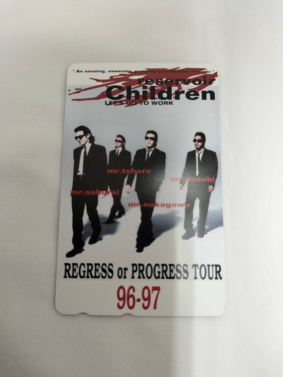  【未使用】 テレホンカード Mr.Children ミスチル REGRESS or PROGRESS TOUR 96-97 テレカ 50度数 現状品_画像1