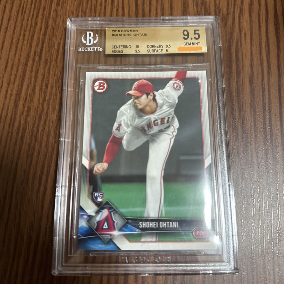 大谷翔平 bowman ルーキーカード PSA9 MINT BCG 9.5】大谷翔平 2018 Topps Bowman Rookie # 49 Beckett 9.5