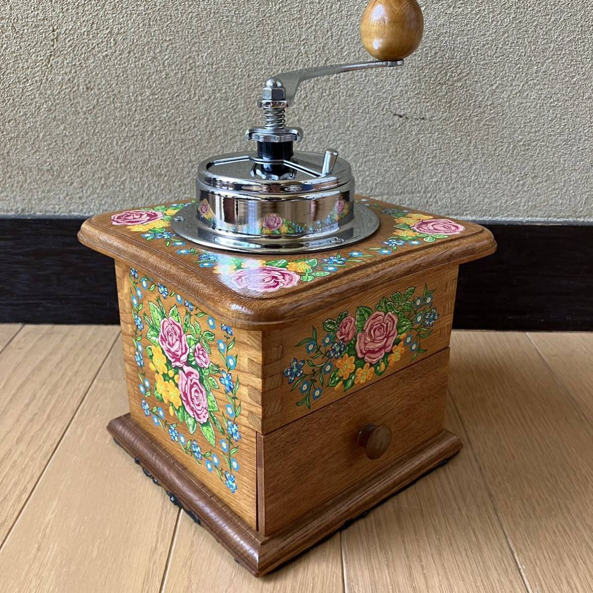 未使用美品 コーノ コーヒーミル KONO 河野サイフォン F203 検索 プジョー フソー ザッセンハウス カリタ グラインダー 木製