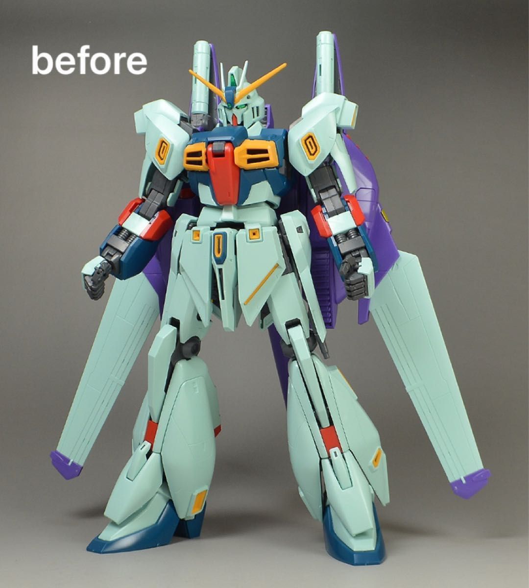 MG 1/100 リ・ガズィ・カスタム 塗装完成品 プレミアムバンダイ 完成品  Zガンダム