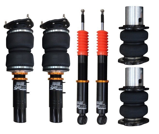 SF-Racing Porsche 911 Carrera 2 997 2WD 04-08 total length adjusting shock-absorber air suspension air suspension 32 step damping force 