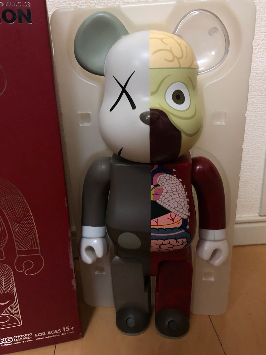 美品KAWS伴侶人體熊磚400％BE @ RBRICK OriginalFake原裝假貨 原文:美品 KAWS　companion 人体模型 ベアブリック 400% BE@RBRICK OriginalFake　オリジナルフェイク