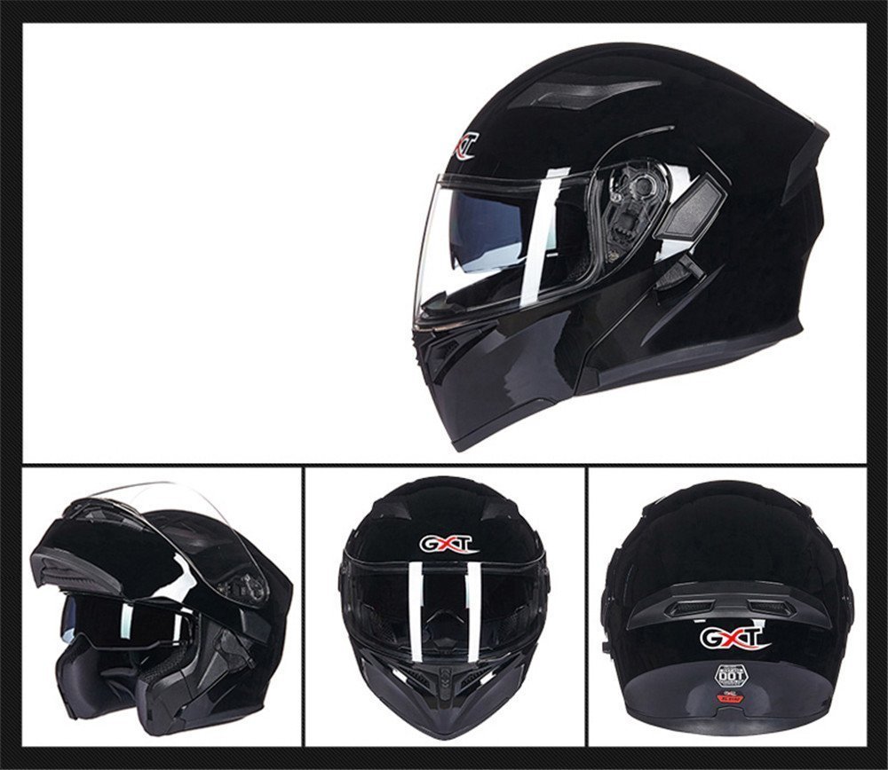 TZX611★システムヘルメット フルフェイスヘルメット バイク ダブルレンズ サンバイザー付き オートバイ フリップアップ 多色選択可能Lの画像7
