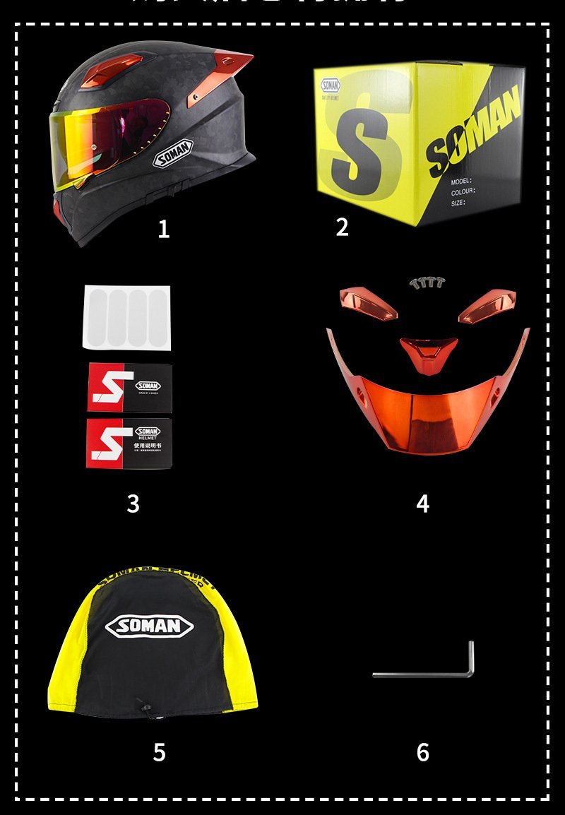 TZX477★のカーボンファイバーシェルヘルメットバイク用フルフェイスヘルメットデュアルレンズ モトクロスヘルメットS-XXXLサイズ選択多色_画像9
