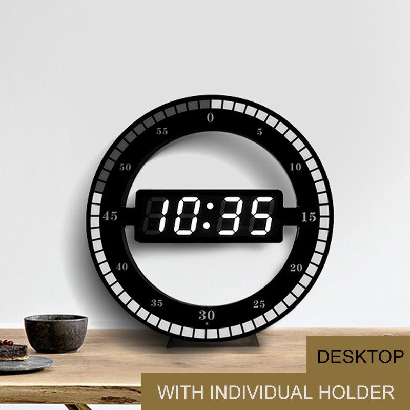 CXR012☆新品壁時計 創造的 デジタル 電子 シンプル 装飾 インテリア おしゃれ 壁掛け LED DIY 置き時計 輸入雑貨_画像1