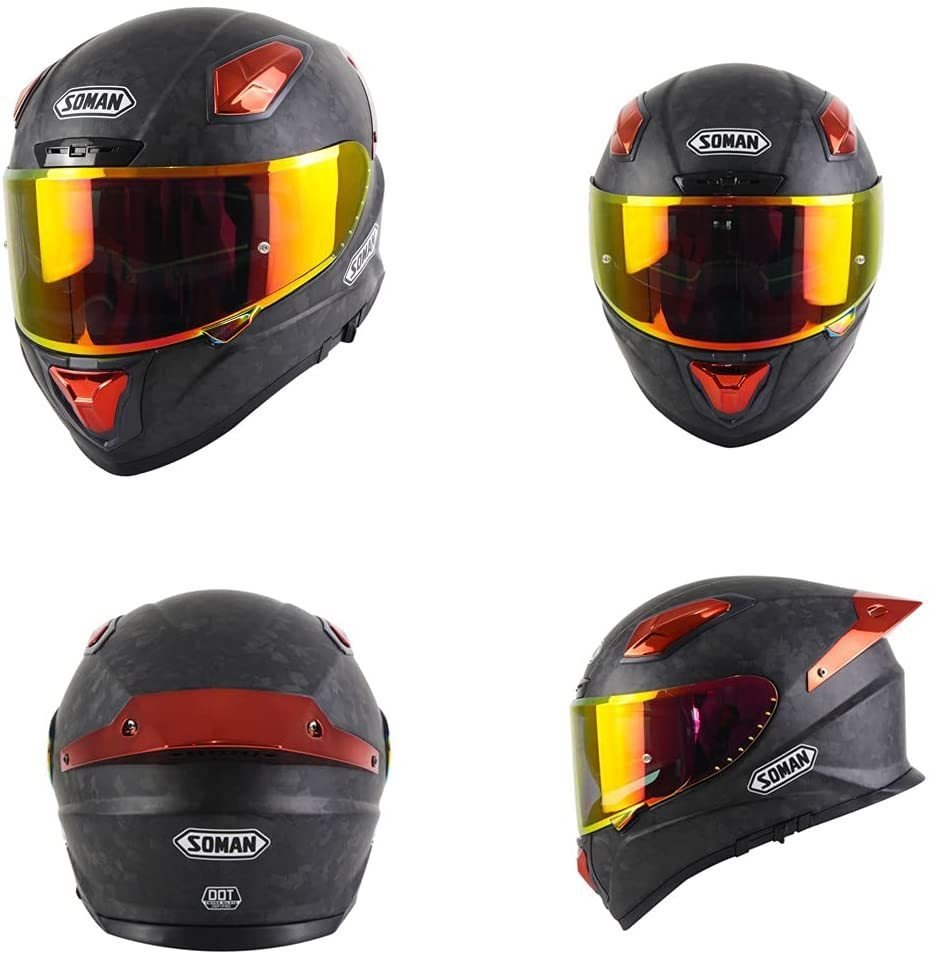 TZX477★のカーボンファイバーシェルヘルメットバイク用フルフェイスヘルメットデュアルレンズ モトクロスヘルメットS-XXXLサイズ選択多色_画像3