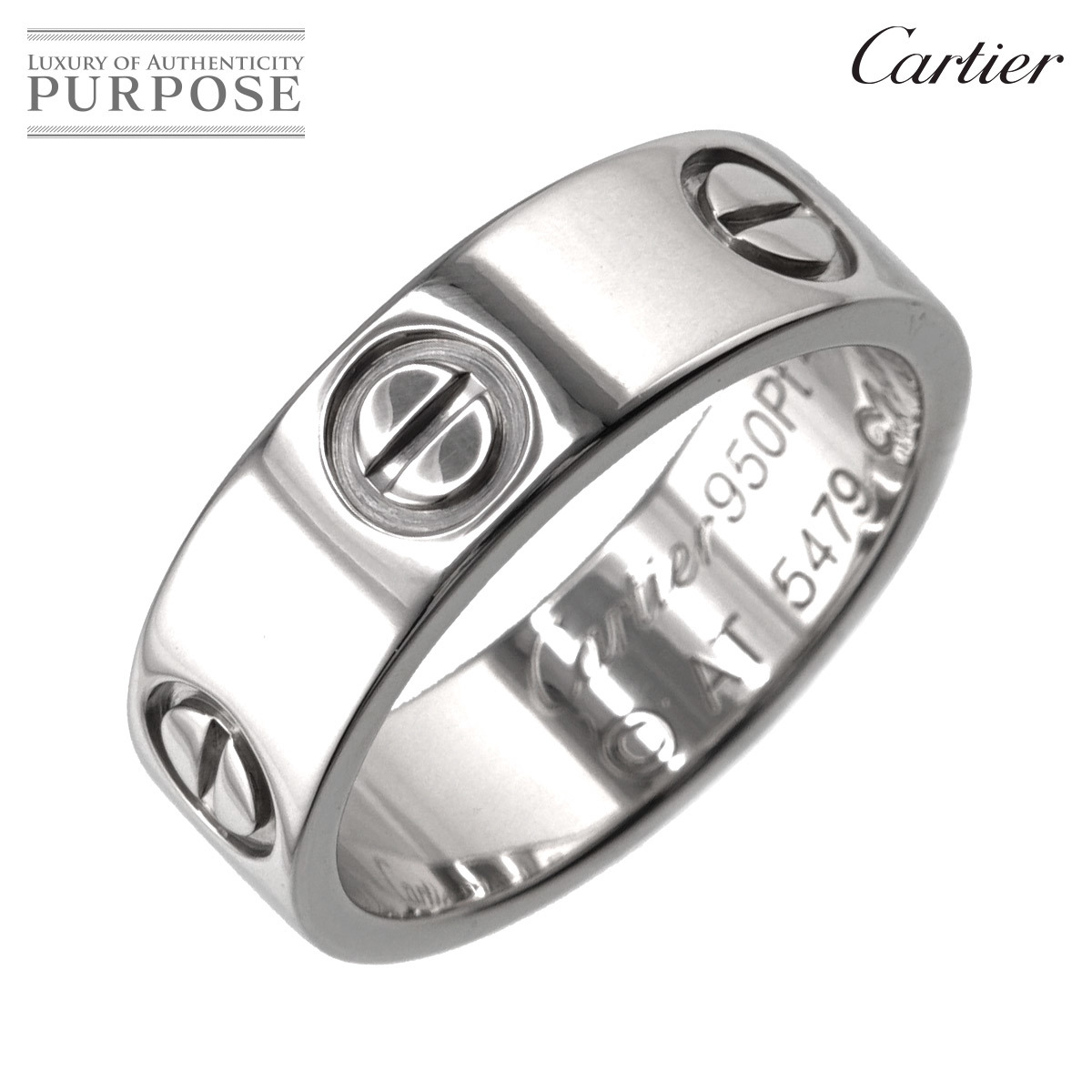 保証書付】 カルティエ Cartier ラブ #48 リング Pt950 プラチナ 指輪