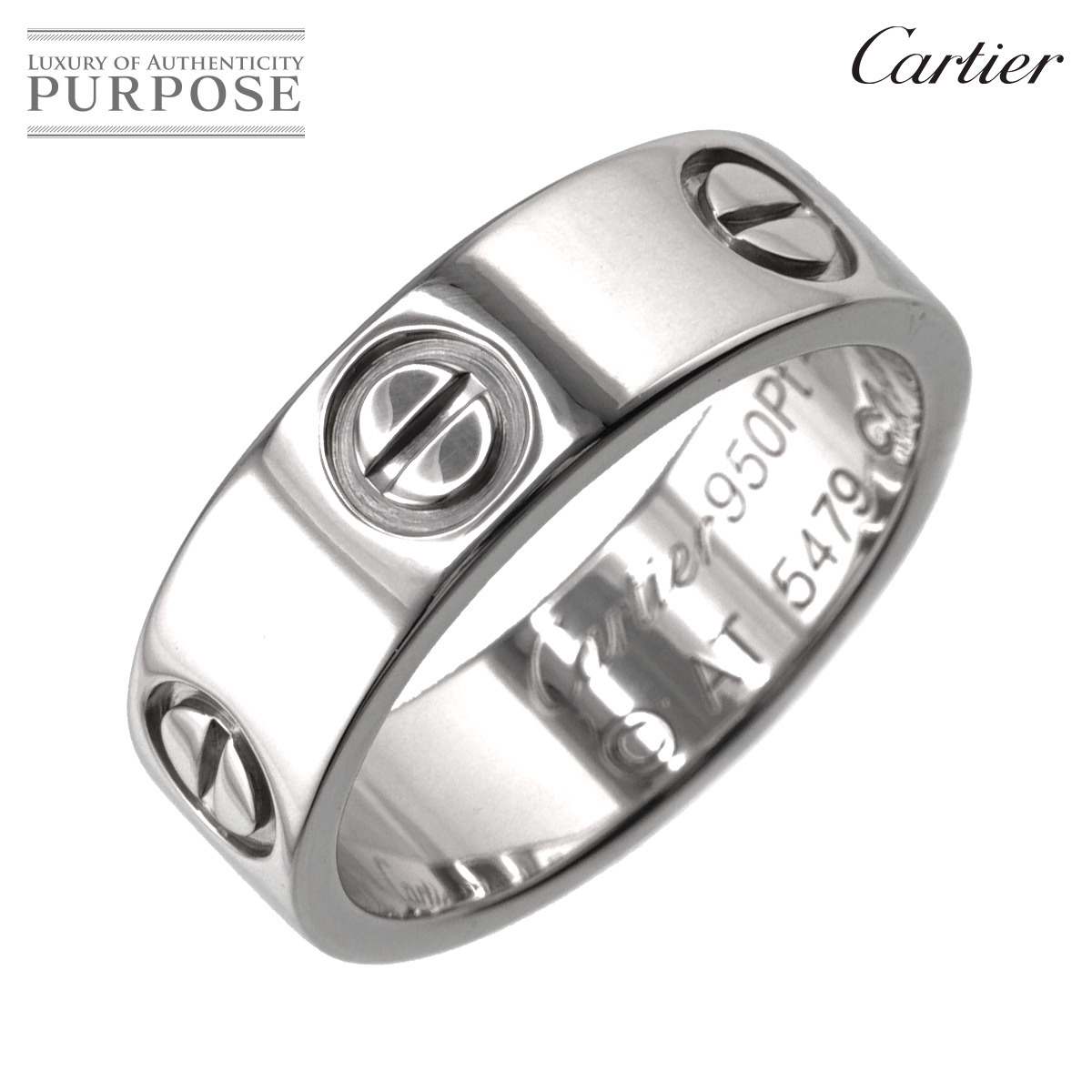 美品 #48 ラブ Cartier カルティエ リング 90195048 Ring Love 指輪